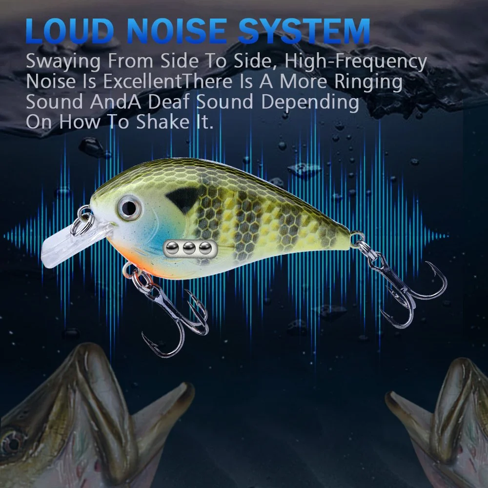 Floating Rattling Crankbait Hard Minnow Lure for Bass & Pike Fishing