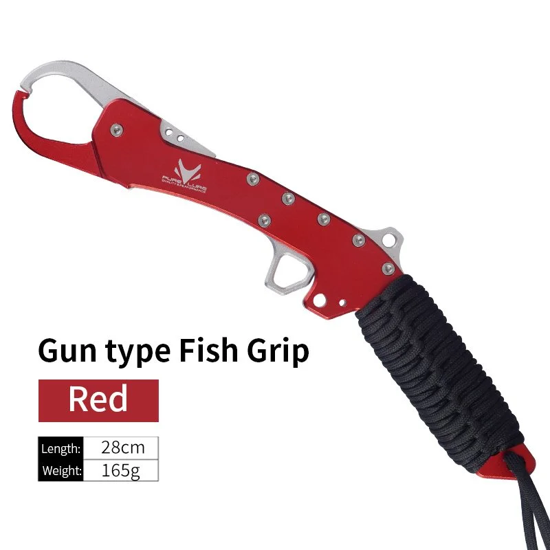 Stainless Steel Fishing Lip Gripper with Non-Harmful Fish Control Grip