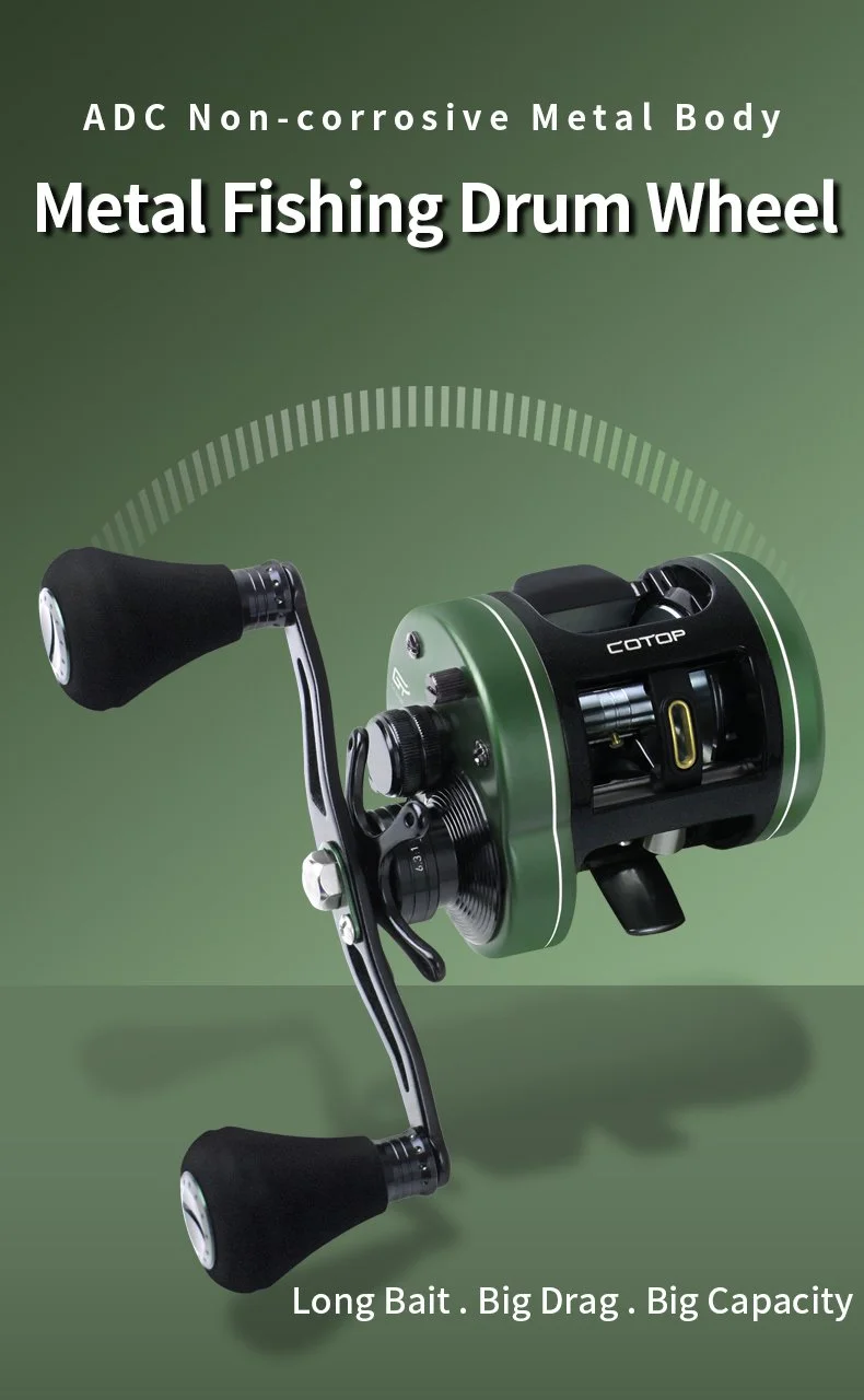 High Drag Baitcasting Reel with 7+1 Bearings and EVA Knob