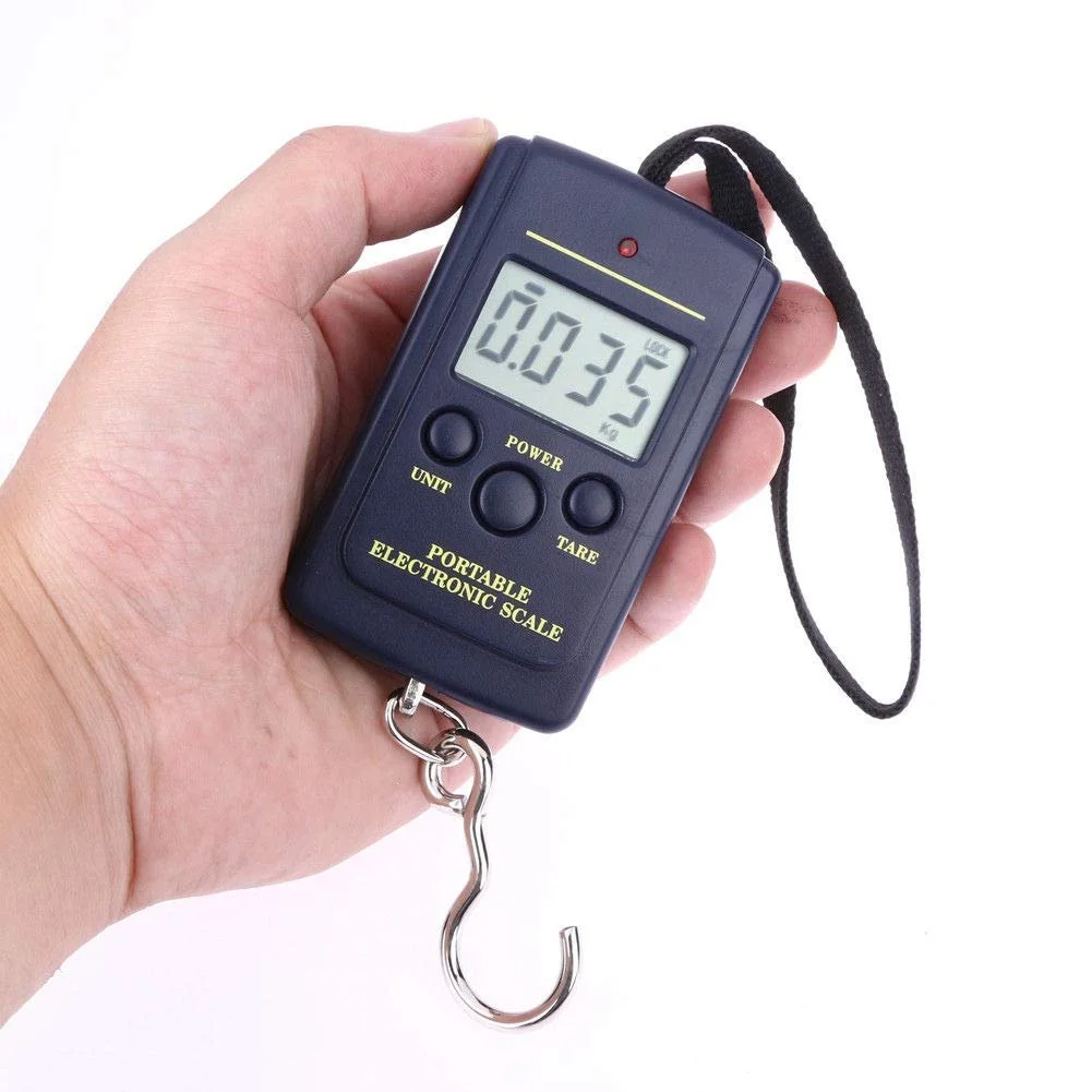 Portable Digital Hanging Scale with Backlight for Travel & Fishing