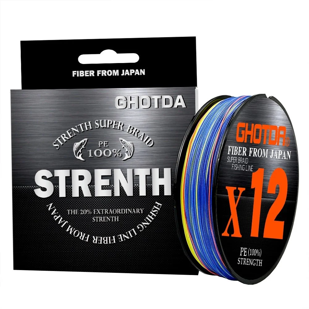 Super Strong Braided Fishing Line 9/12 Strands 100M for Salt & Fresh Water