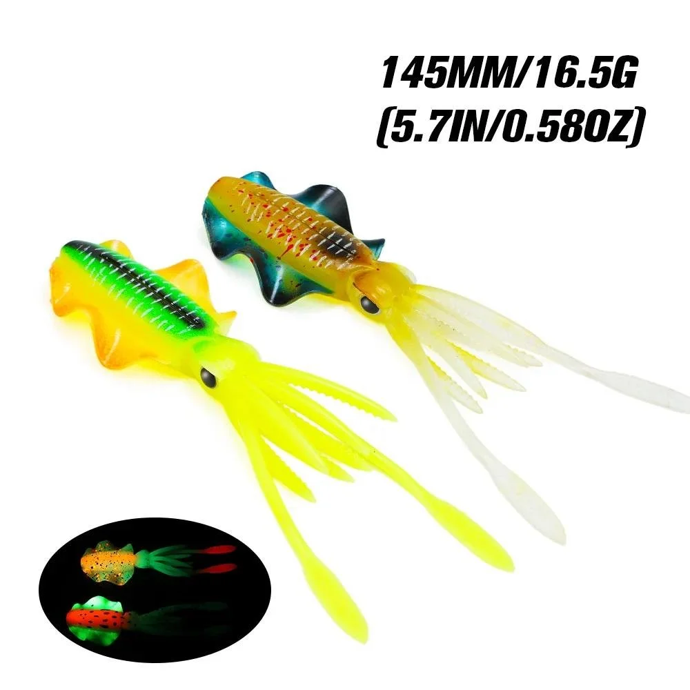 Luminous Soft Squid Fishing Lure