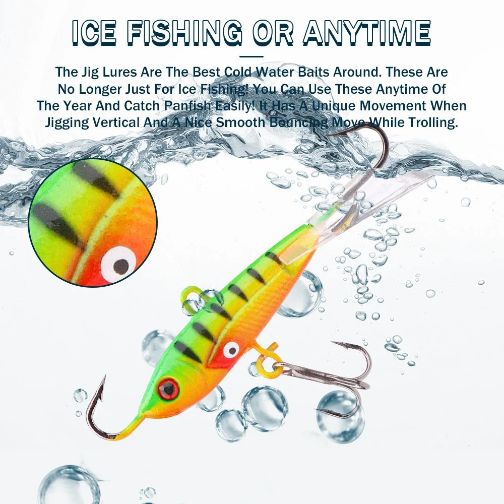 Ice Fishing Sinking Jig Balancer Lure 7.5g–16g for Pike, Bass & Walleye