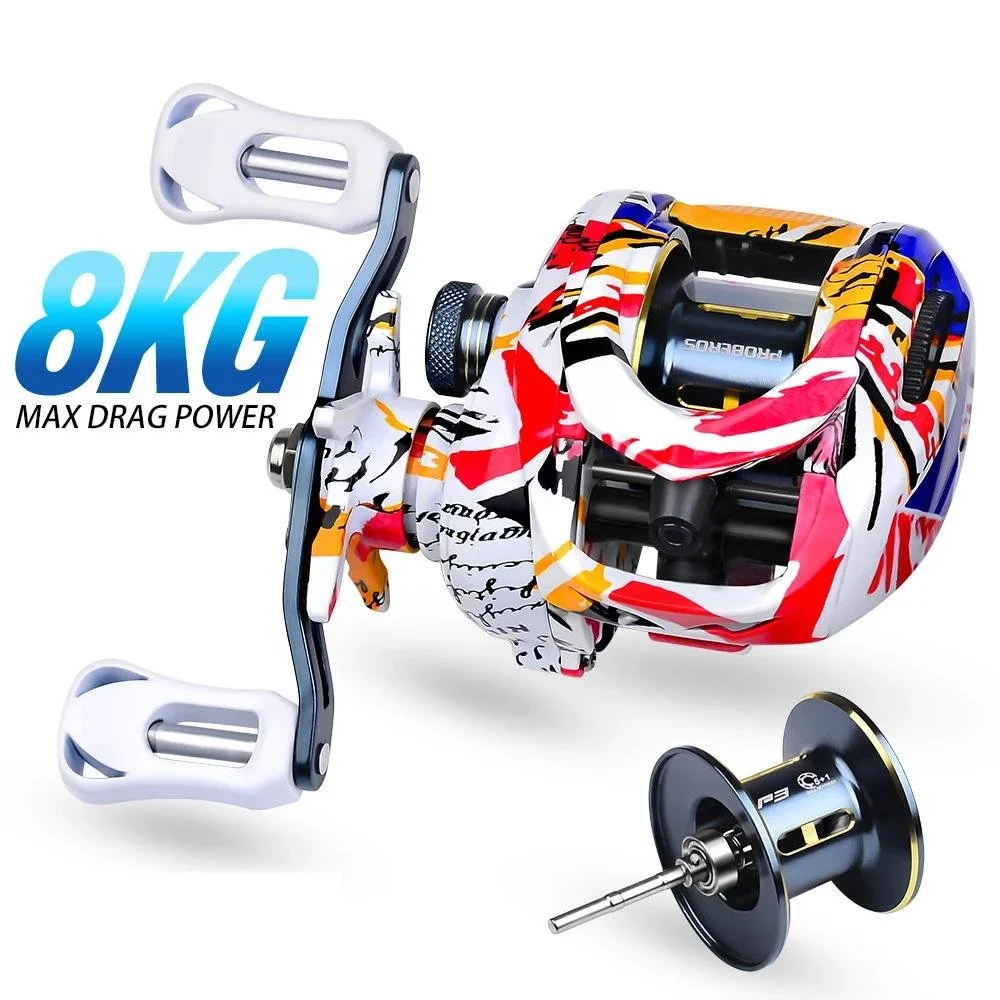 Ultra Light Baitcasting Reel 7.2:1, Magnetic Brake, 5+1BB, Left/Right Hand