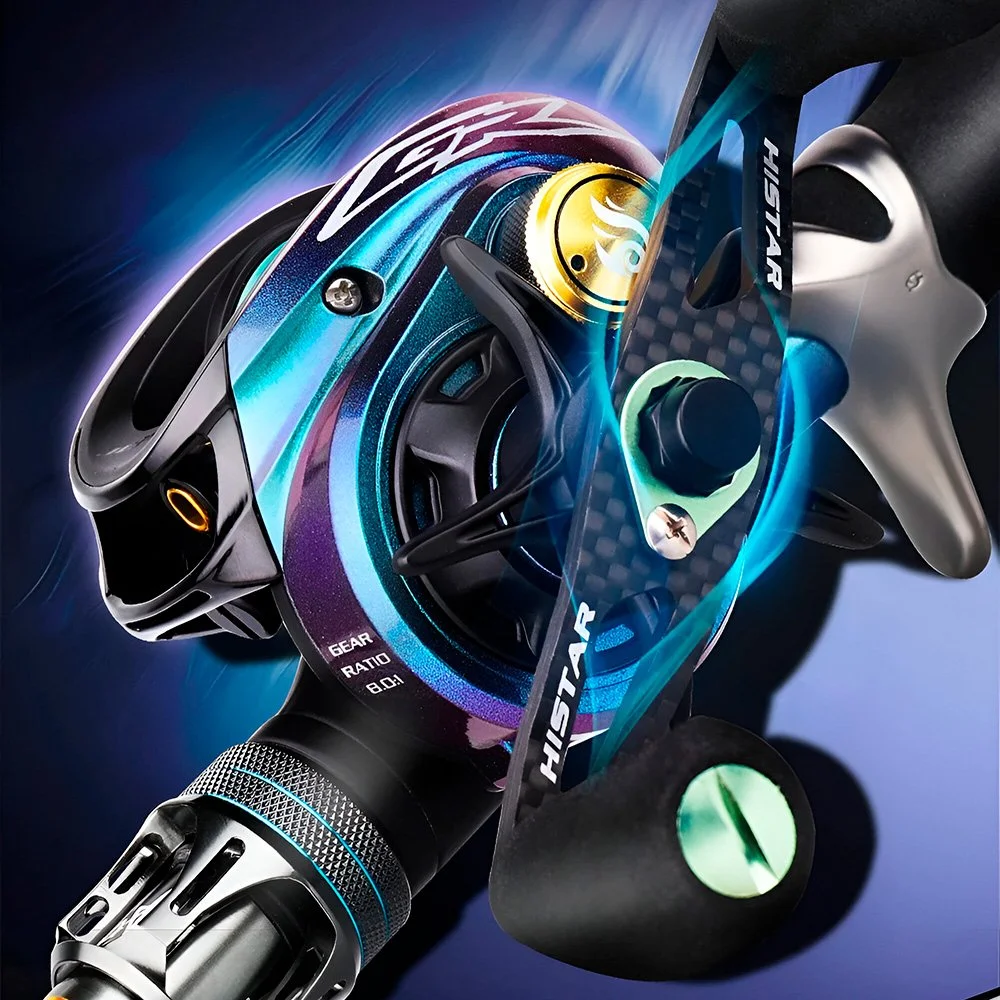 High Carbon Fast Action Fishing Rod & Baitcasting Reel Combo – Pro Grade Set