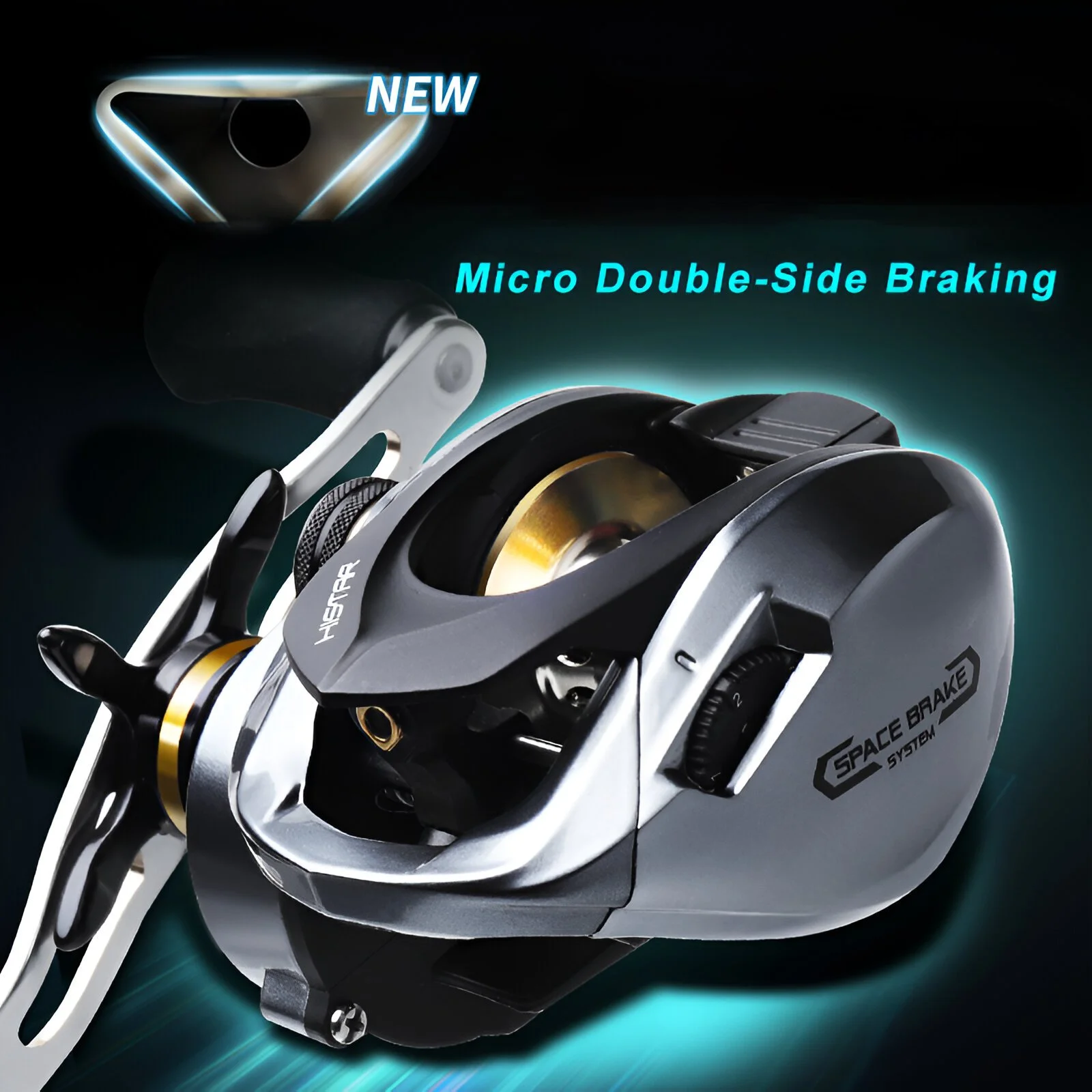High Speed Long Cast Baitcasting Fishing Reel 7.3:1 with 11+1 BB and 11lb Drag