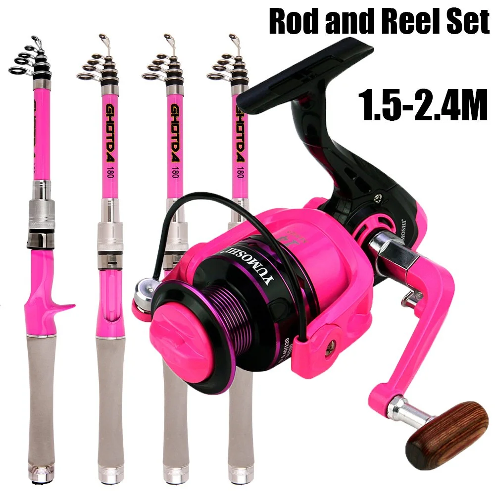 Telescopic Spinning Rod and Reel Combo