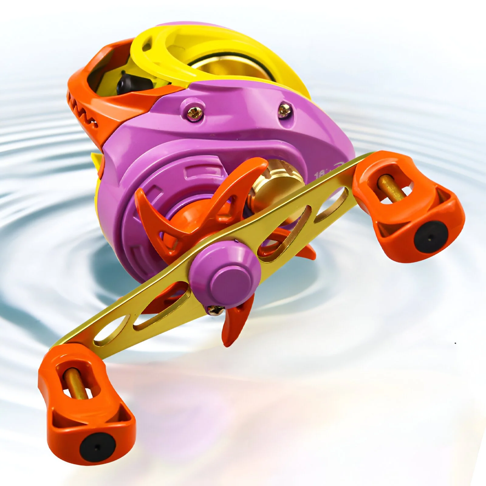 Ultra Smooth 7.2:1 Baitcasting Fishing Reel with Metal Spool