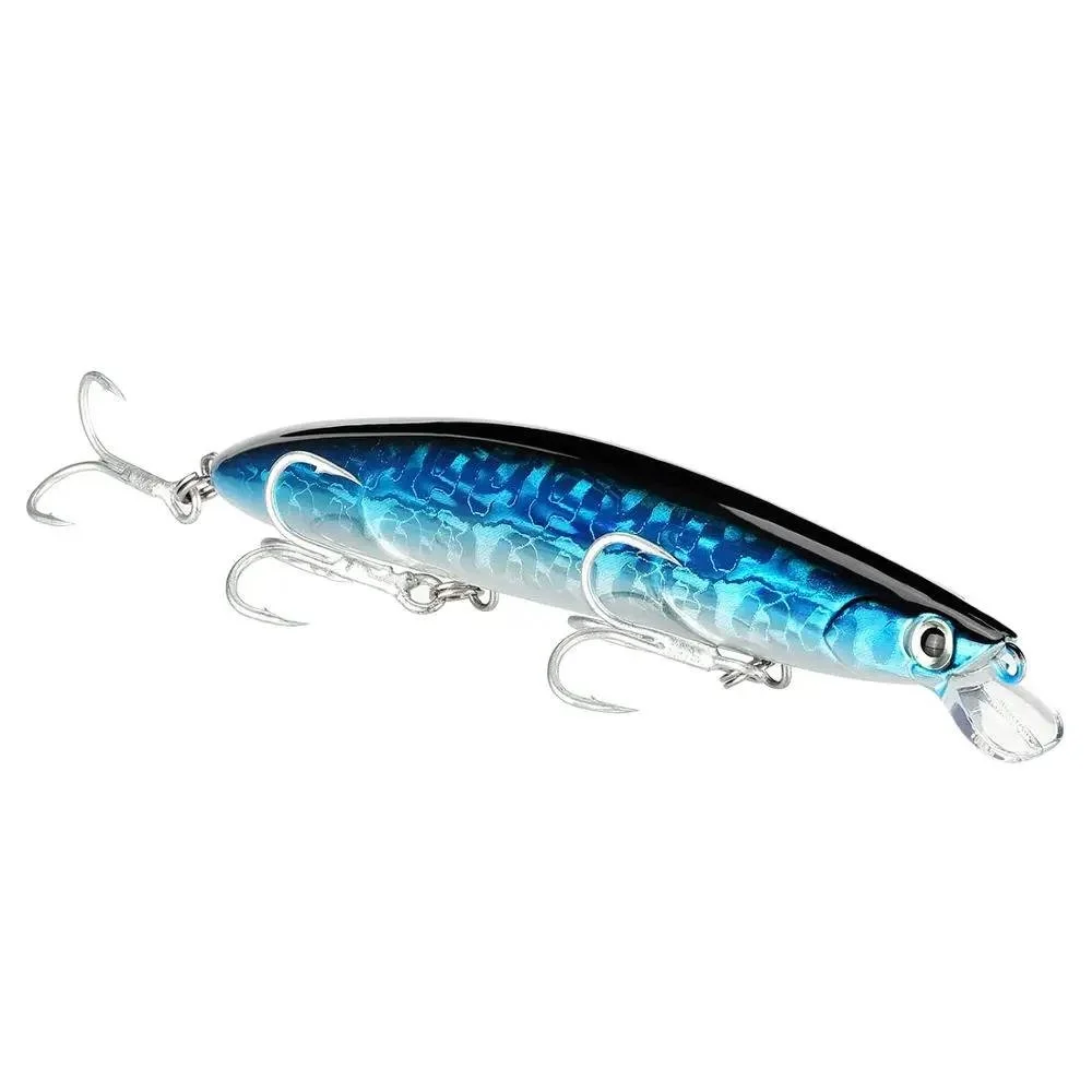 125mm Sinking Minnow Fishing Lure 0.71oz Long Cast Hard Bait with 3 Hooks