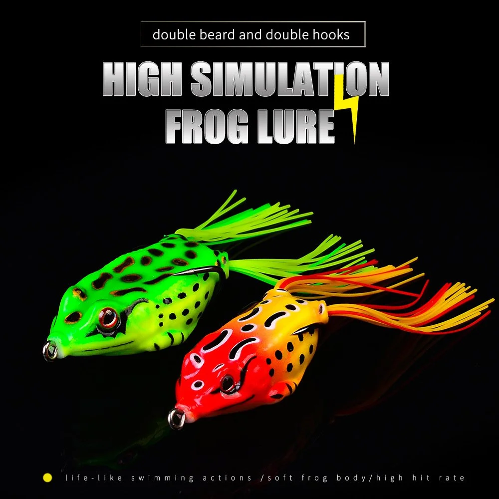 8pcs 13g Topwater Thunder Frog Lures with 3D Eyes for Freshwater & Saltwater
