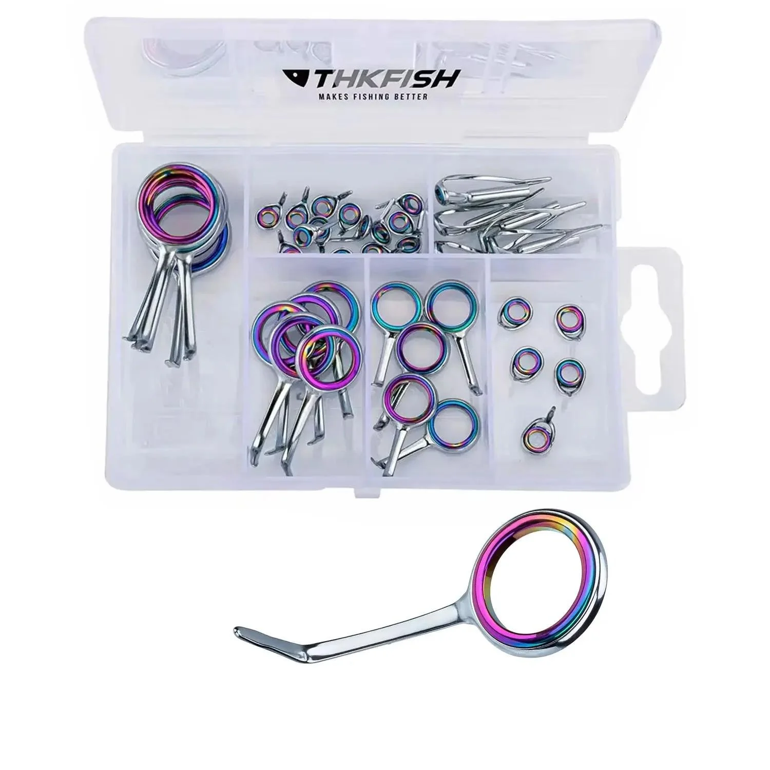 40pcs Fishing Rod Tip Guide Rings