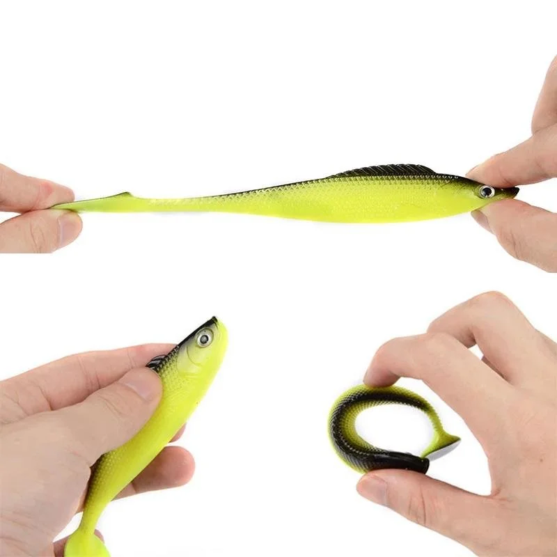 Realistic 3D Fish Soft Fishing Lures 10PCS Set – 4.3in, 0.46oz