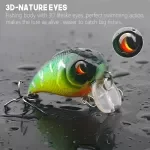 Mini Topwater Crankbait Fishing Lure 1.77in 0.26oz – Floating Rattling Wobbler