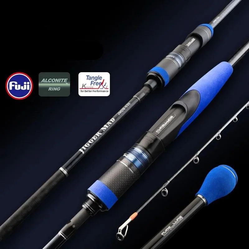 6.2ft Slow Jigging Rod for Saltwater Boat Fishing – Spinning & Casting Options