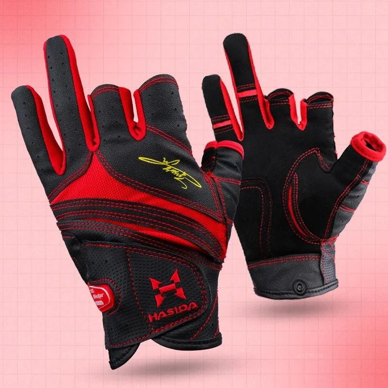 Quick-Dry 3-Finger Fishing Gloves with Anti-Slip, Abrasion & UV Protection