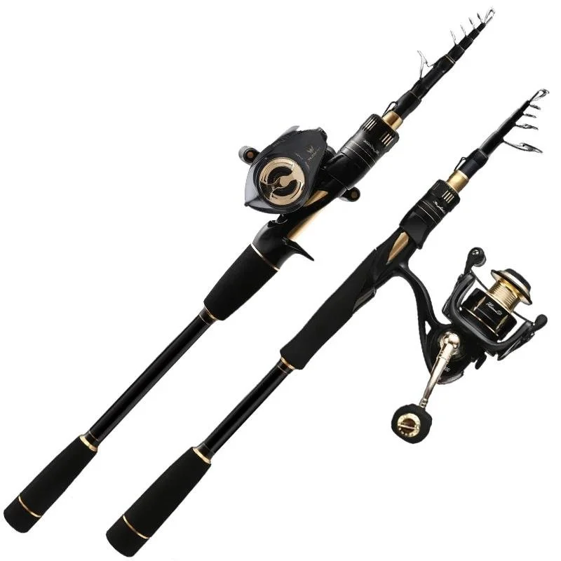 Full Carbon Telescopic Fishing Rod & Reel Combo