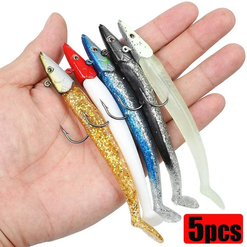 5pcs Soft Fishing Lures Set