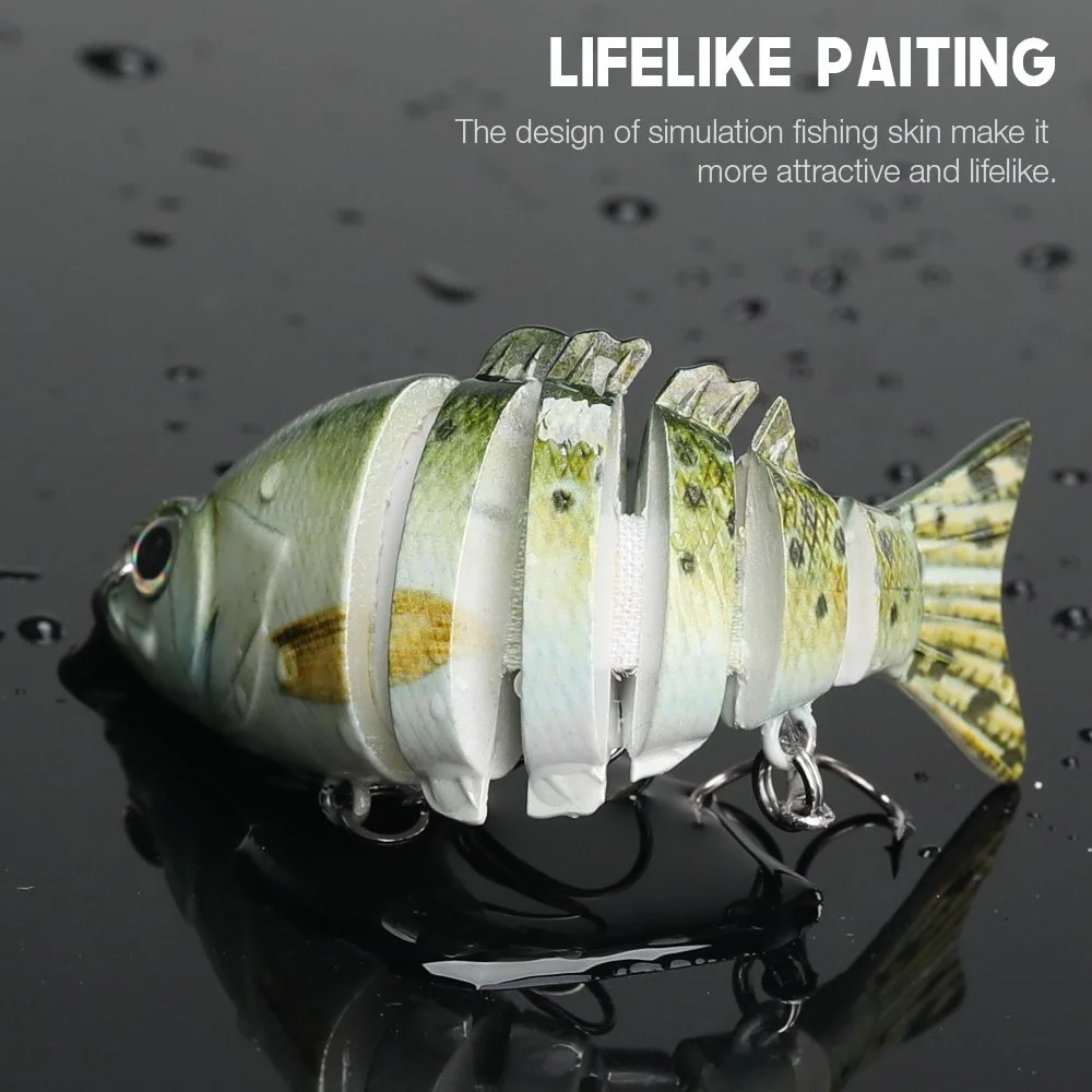 8.6cm 10.6g Multi-Jointed Swimbait Fishing Lure - Realistic Pike Crankbait
