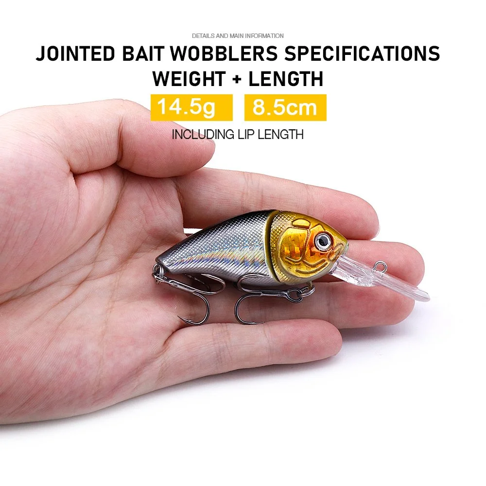 Floating Crankbait Lure 3D Eyes 8.5cm 15g for Bass, Pike & Predator Fishing