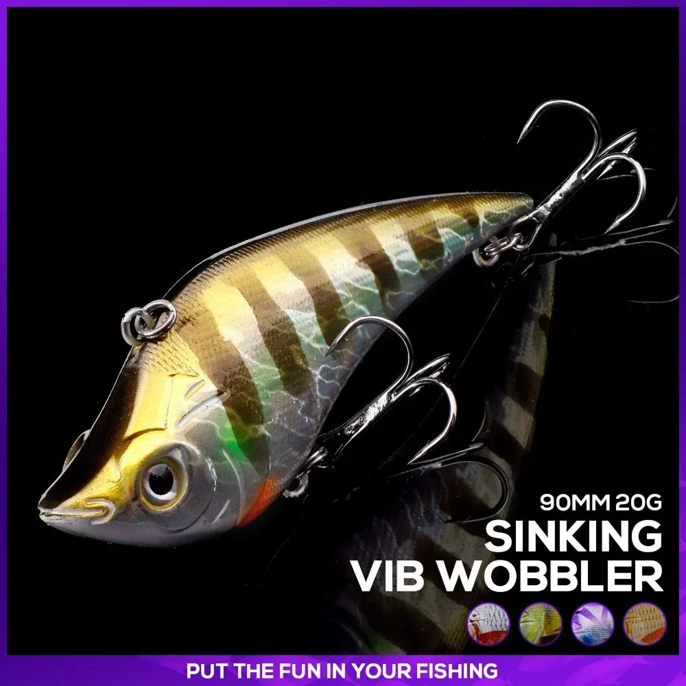 Vibration Sinking Lipless Crankbait 3.5in 0.7oz Rattling Fishing Lure for Pike