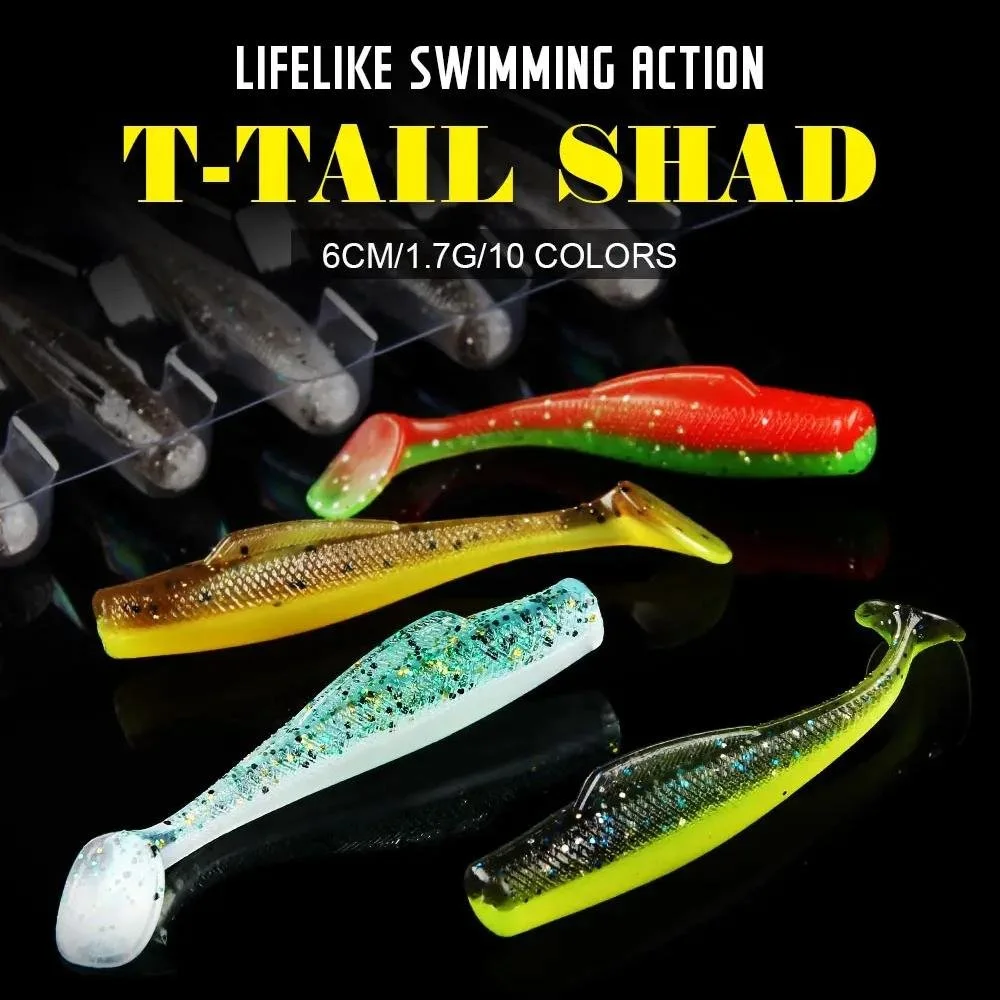 6cm Paddle Tail Soft Fishing Lure