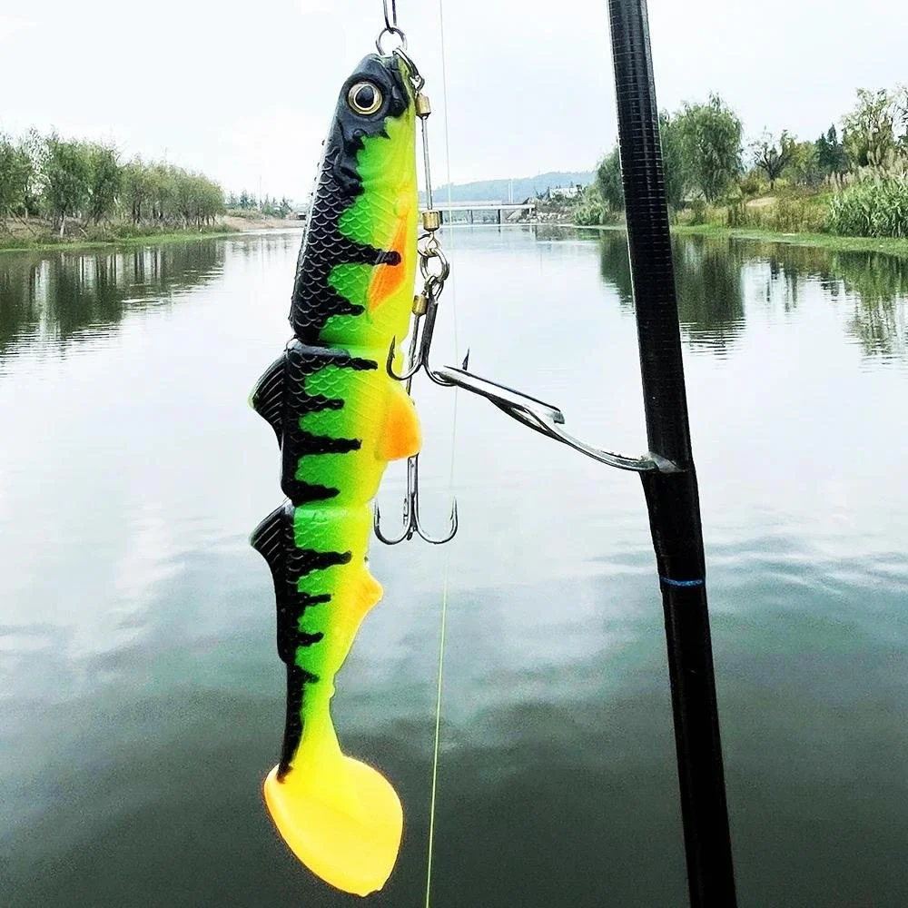 Jointed T Tail Swimbait Lure for Pike - 16cm & 22cm Soft Bait Fishing