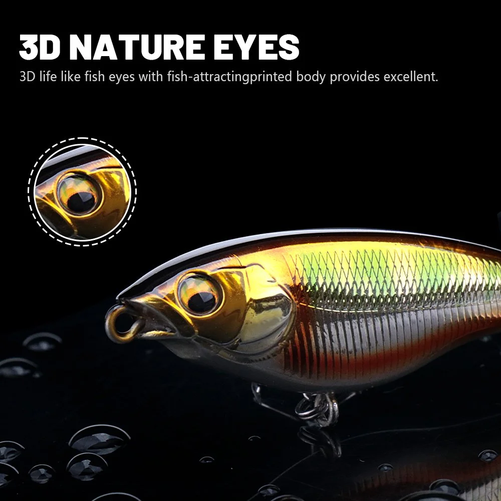 Topwater Double Propeller Fishing Lure with Rotating Tail