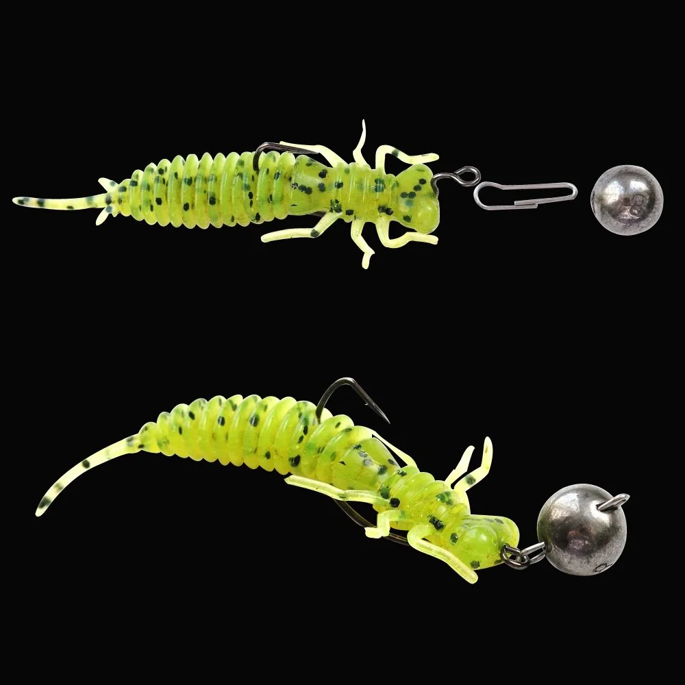 Soft Floating Dragonfly Larva Fishing Lure 6cm 1.4g - 10pcs Pack