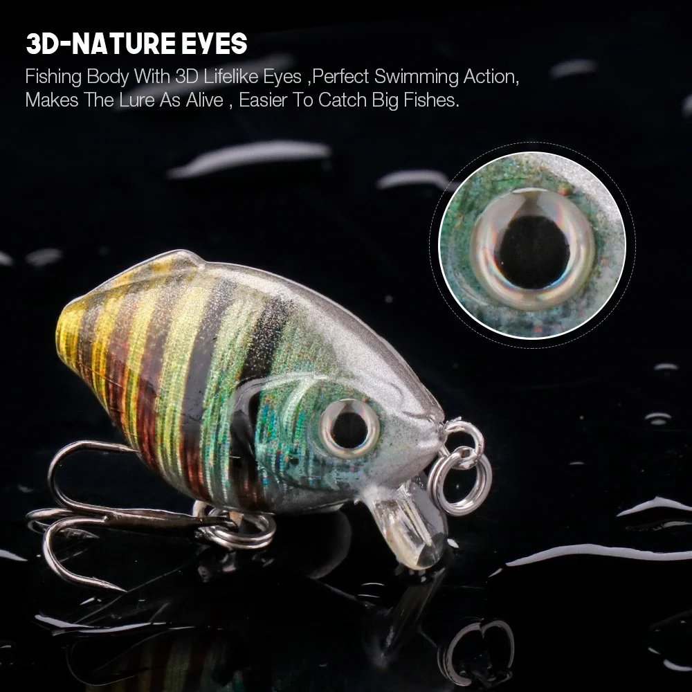 5pcs Floating Mini Crankbait Lure Set – Topwater Wobblers for Trout & Pike