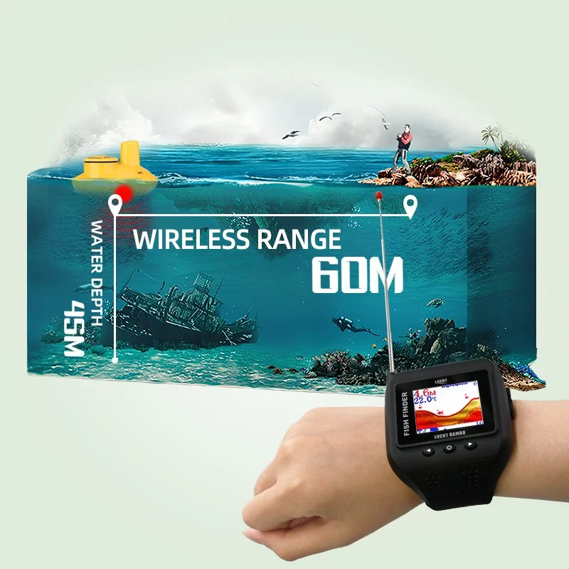 Smart Wrist Fish Finder – Portable Sonar Depth Locator for Shore & Dock Fishing