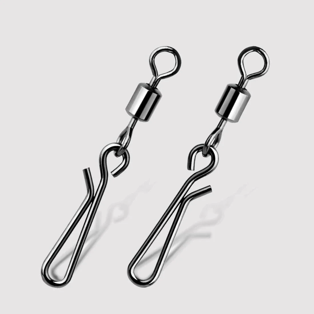 Fishing Swivels Snaps 100pcs Stainless Steel Rolling Barrel Snap Connectors