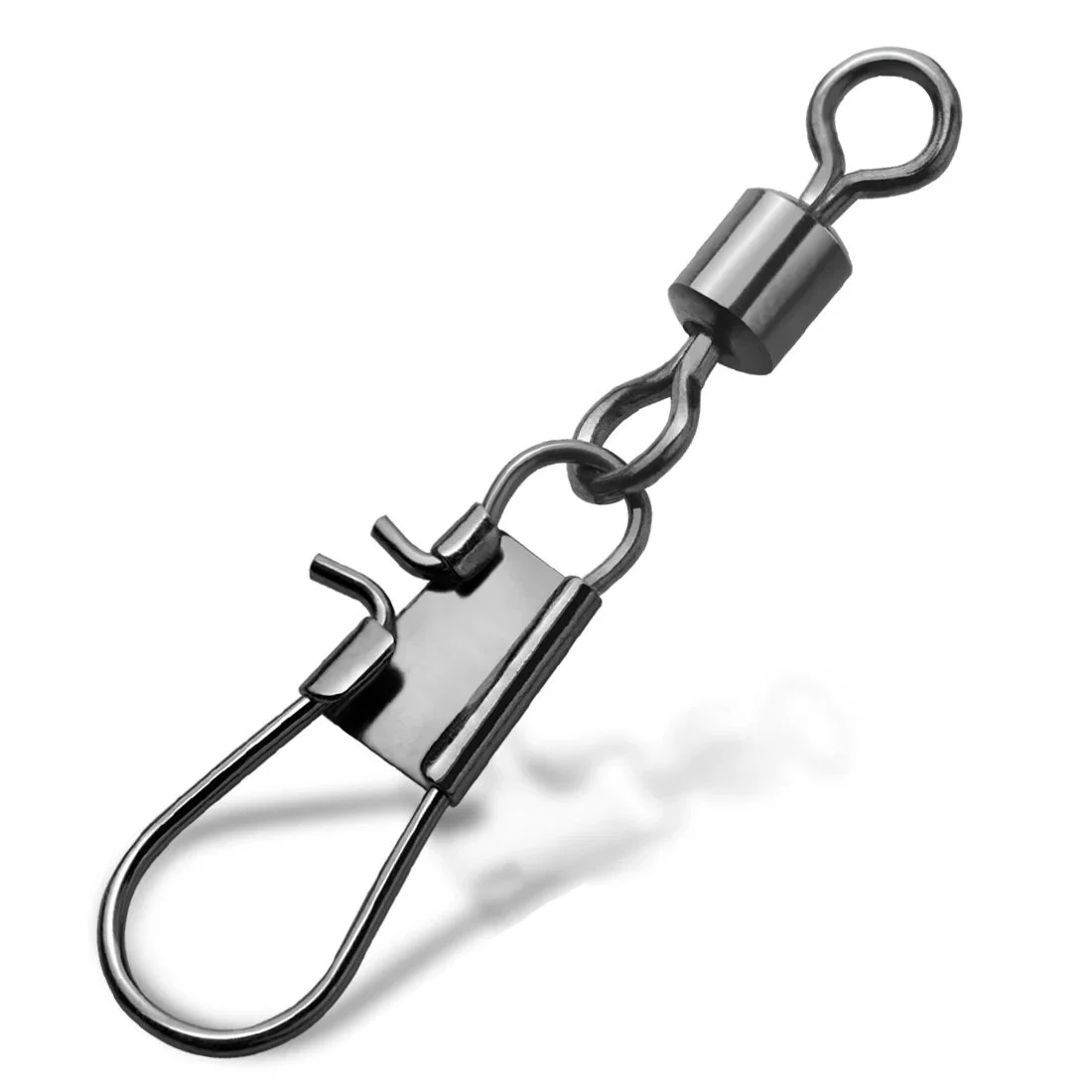 Fishing Swivel Snap Interlock with Rolling Swivel Stainless Steel Connector 200pcs