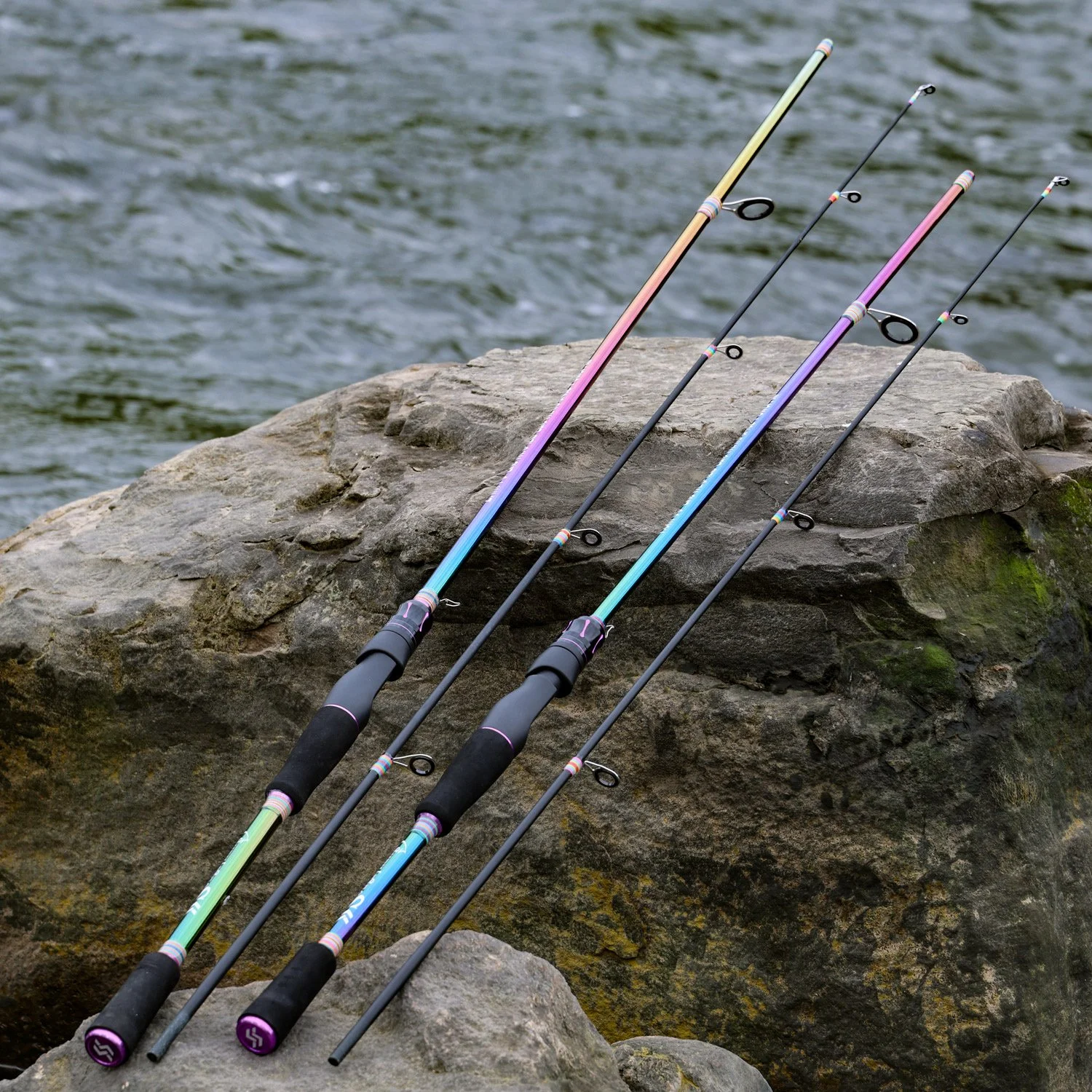 Carbon Fiber Spinning Fishing Rod 1.8/2.1m Lightweight 2-Section Lure Rod
