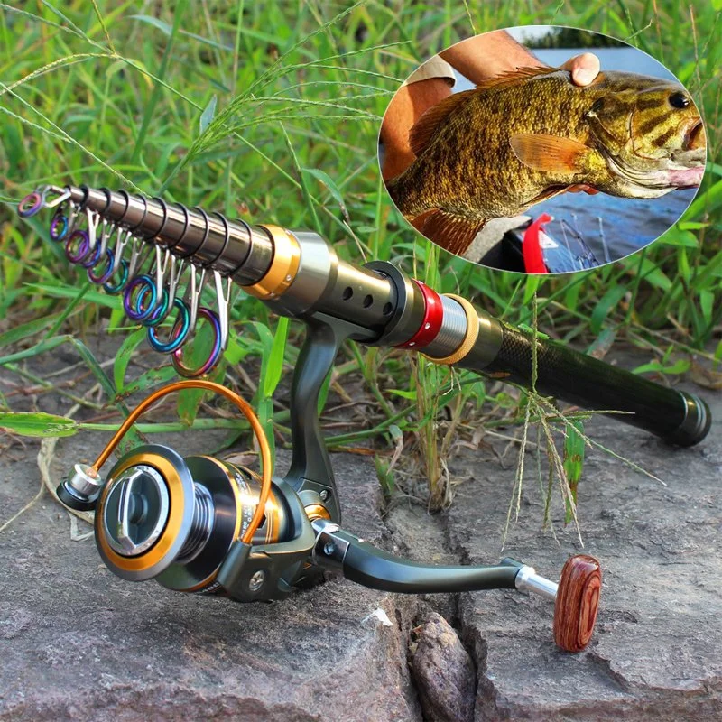 Telescopic Carbon Fiber Fishing Rod & 11BB Reel Combo Portable Travel Set
