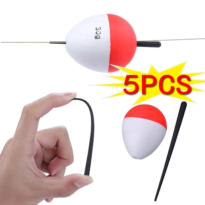 5Pcs EVA Fishing Floats Set – 8 Sizes Buoyant & Sensitive Options