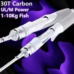 White Carbon Fiber Ultralight Fishing Rod for Trout, Bass & Carp