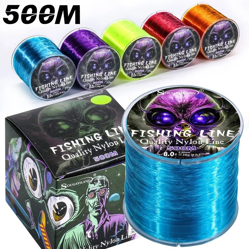 500m Super Strong Nylon Fishing Line Monofilament 7-38LB Saltwater Freshwater
