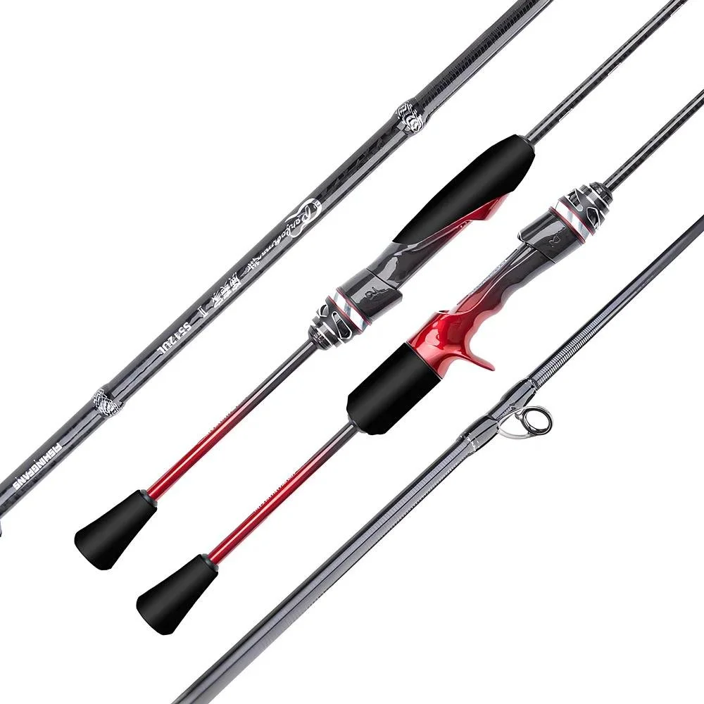 Ultra-Light Carbon Fiber Lure Fishing Rod with Titanium FUJI Guides