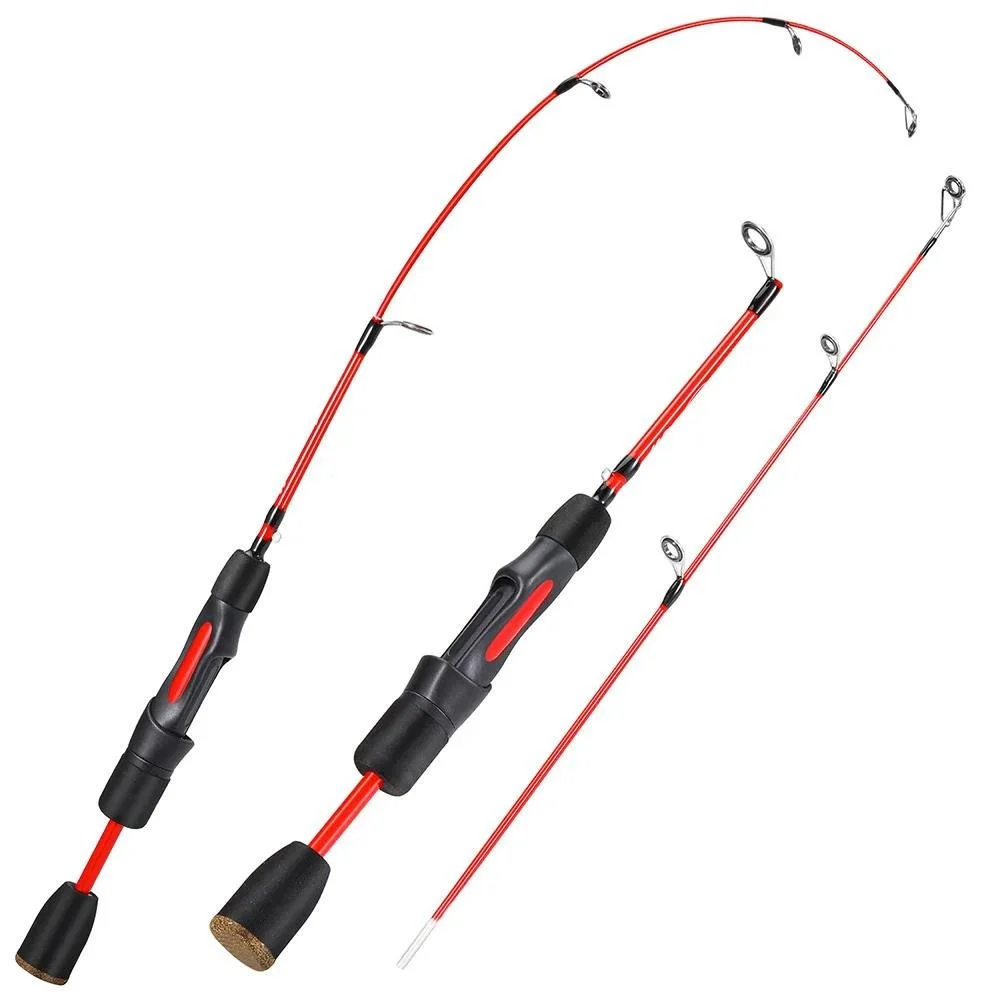 Ice Fishing Rod 27in EVA Non-slip Handle 2-Section