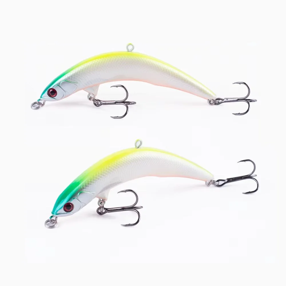 Floating 3.35in Topwater Pencil Minnow Lure with Treble Hooks