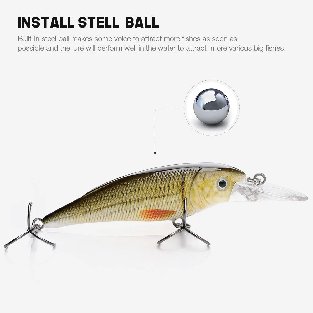 5PCS Floating Minnow Fishing Lure Set for Bass, Pike & Predator Fish
