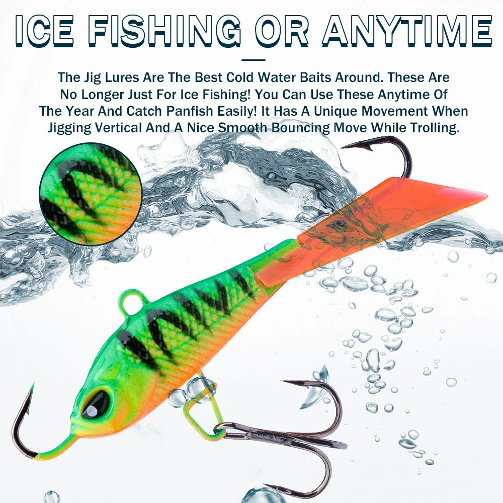 Ice Fishing Jig Lure Kit – Fast-Sinking Winter Wobblers for Multi-Species Action