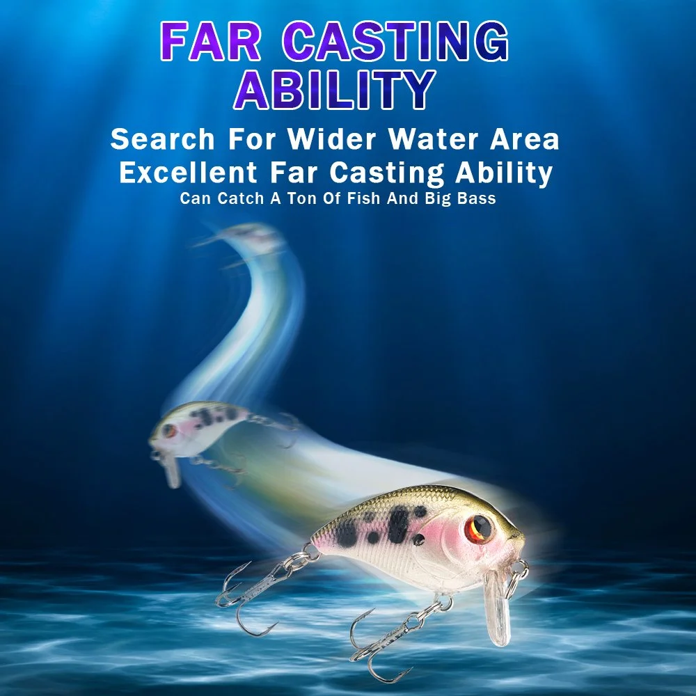 5-Piece Mini Crankbait Fishing Lure Set Floating Rattling Wobblers
