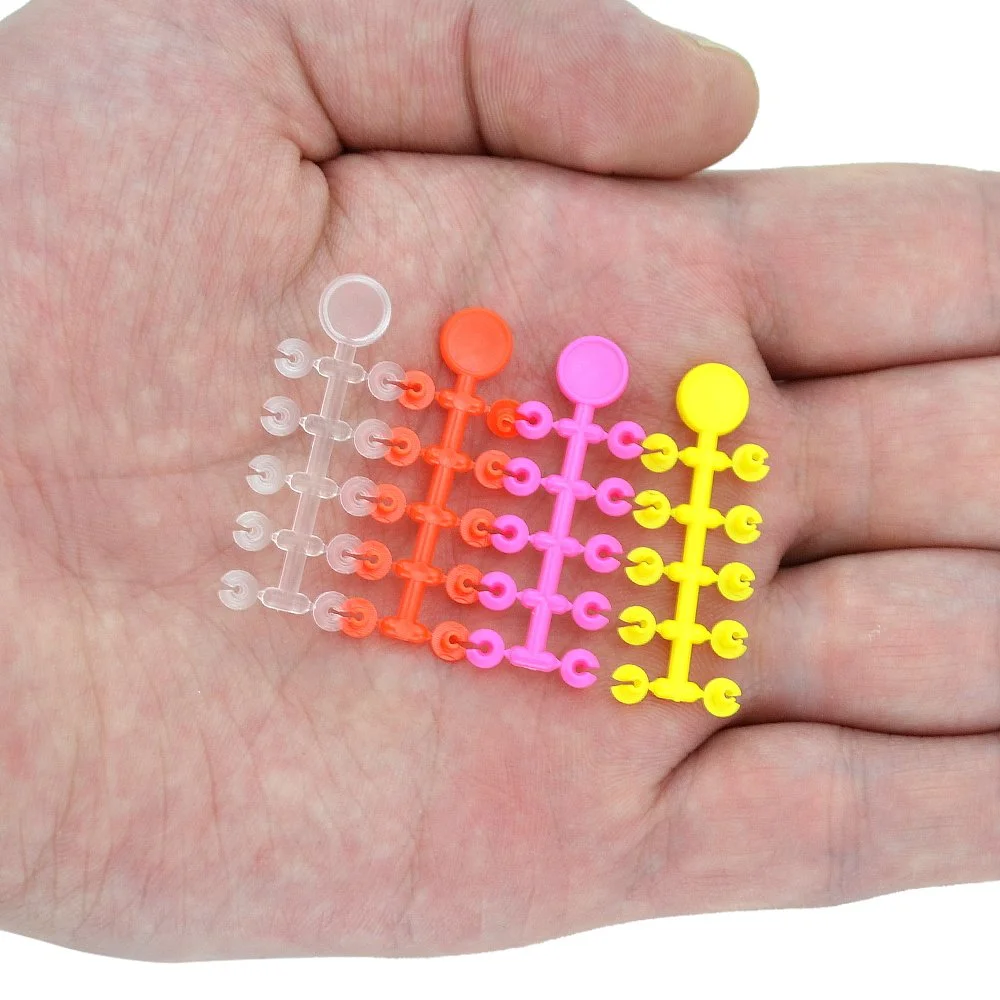 10 Cards Bait Floss Cap Bait Stop Beads for Carp Fishing Boilie Baits