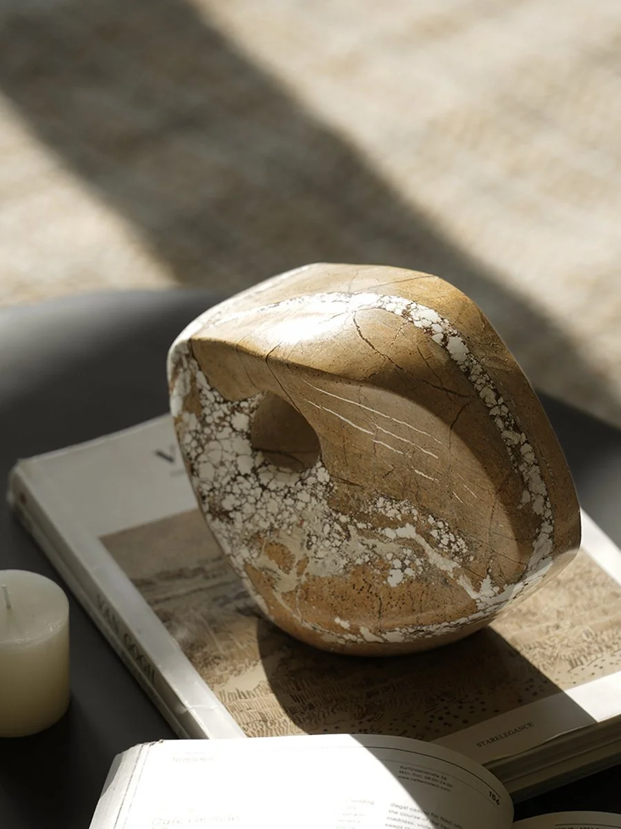 Natural Marble Decorative Sculptures for Home and Office