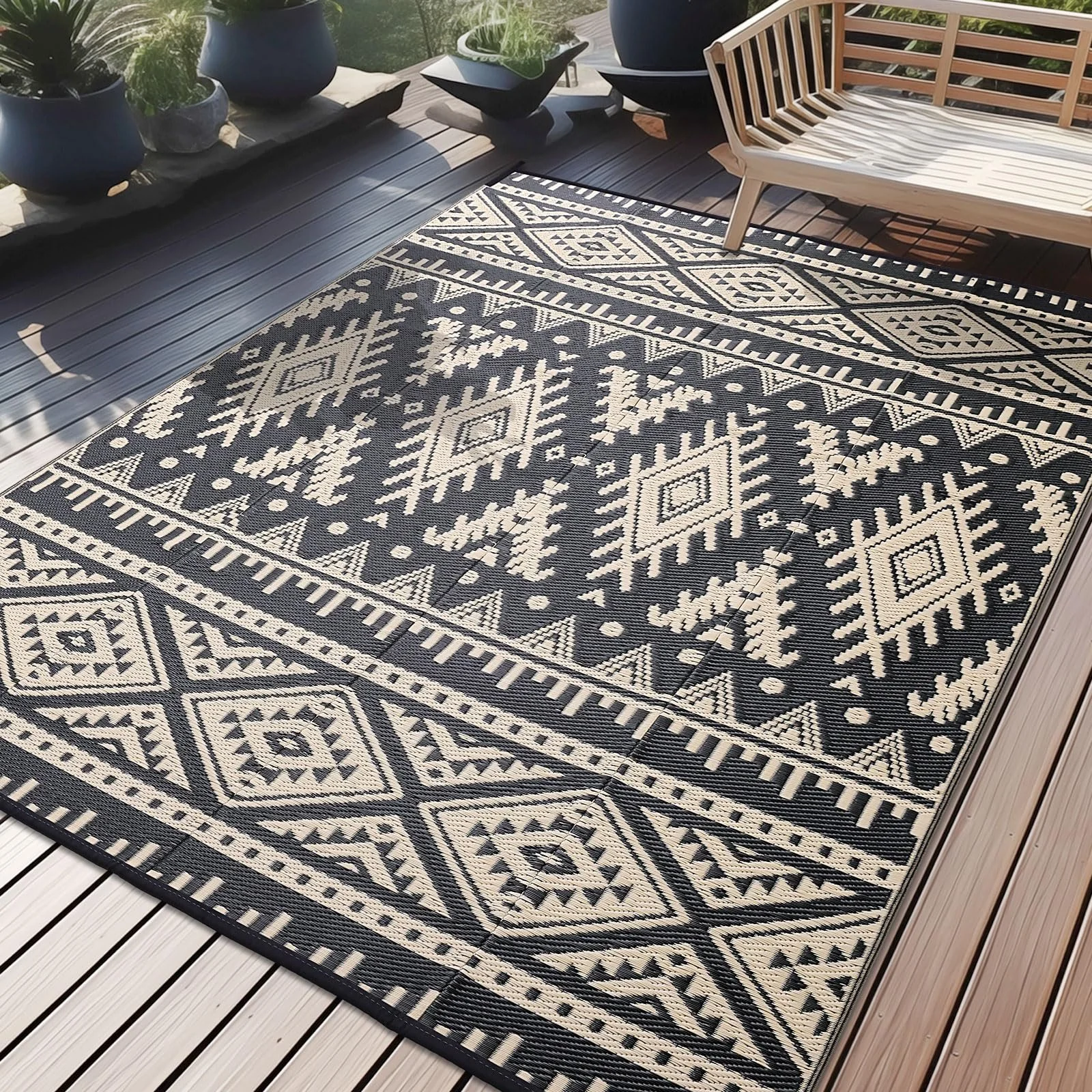 Reversible Waterproof Outdoor Rug
