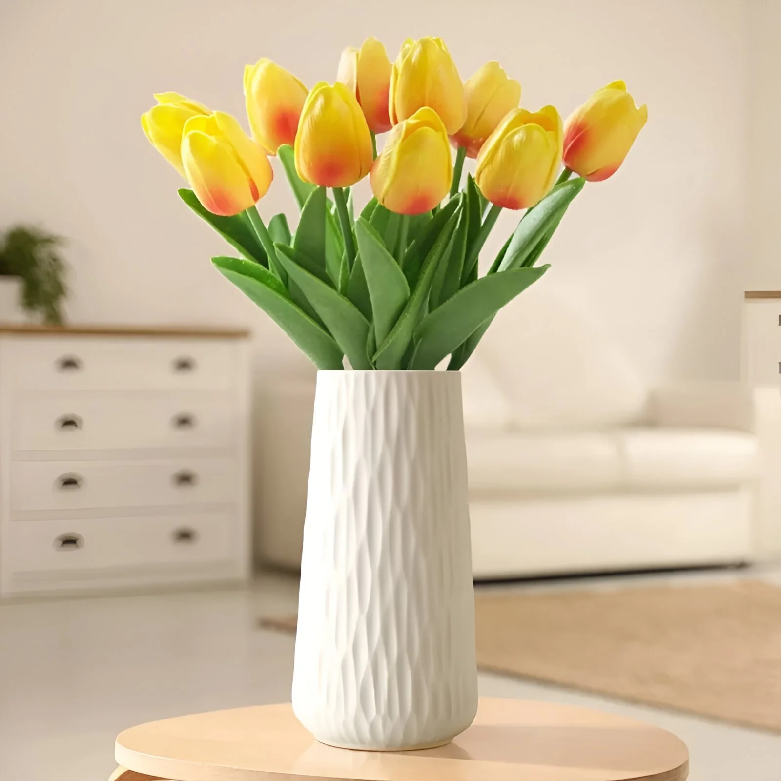 Modern Ceramic Vase with Irregular Texture