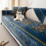 Nordic Flannel Sofa Covers – Anti-Slip Bohemian Plush Cushion Protector