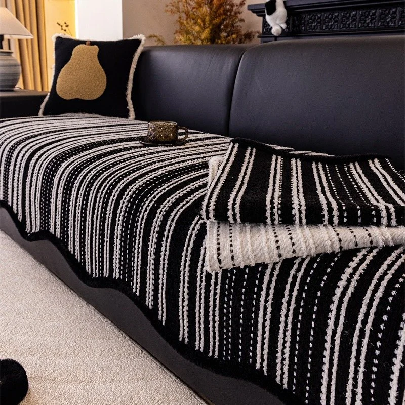 Luxury Four-Season Chenille Sofa Cushion & Slipcover Set – Non-Slip Furniture Protector