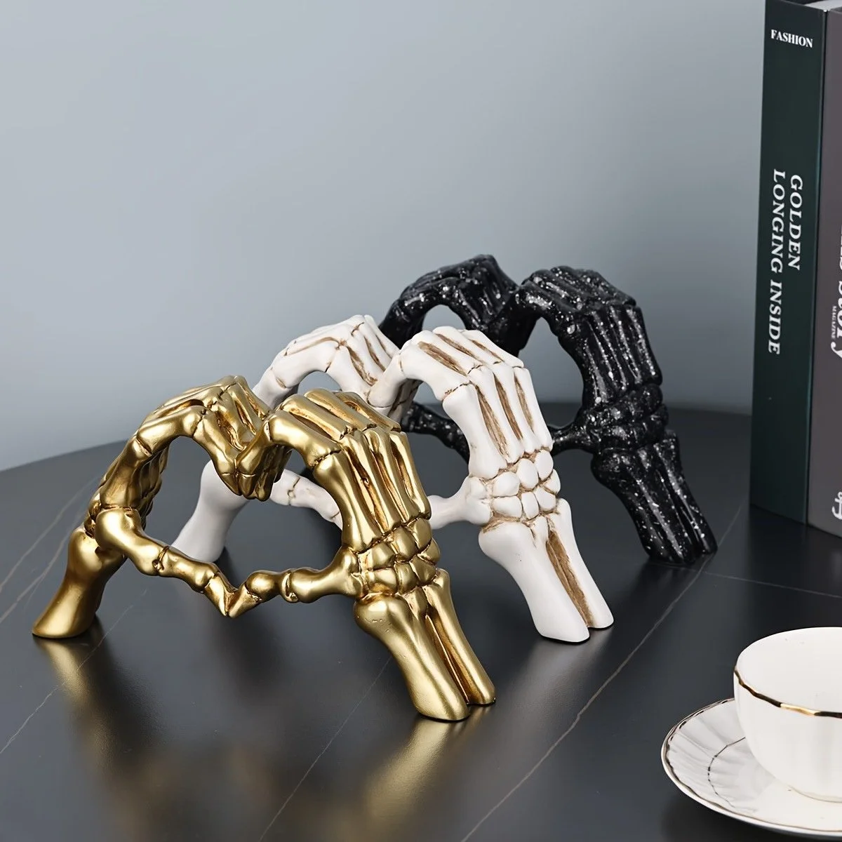 Skeleton Hand Heart Ornament